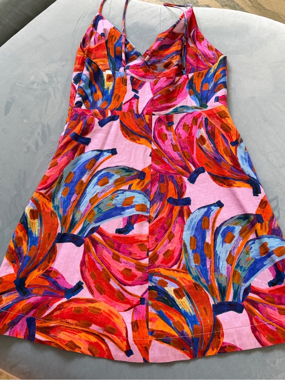 FARM Rio Pink Multicolor Abstract Slip Mini Dress - Picture 5 of 7